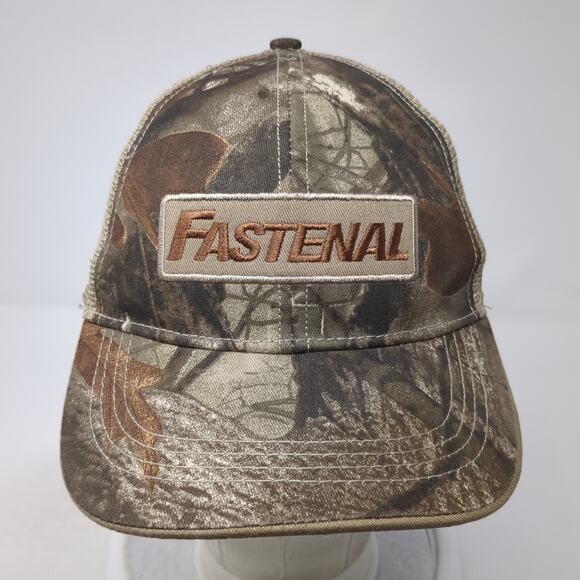 Fastenal Snapback Rope Trucker Hat Multi Camo One Size Outdoor Hunting - Picture 2 of 10